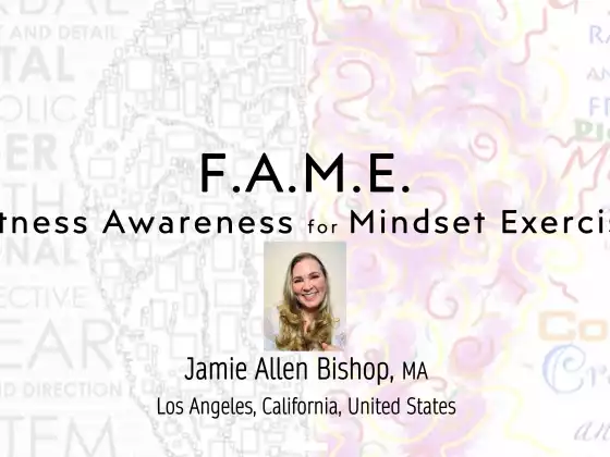 F.A.M.E.: การออกกำลังกาย Mindset การรับรู้ฟิตเนส