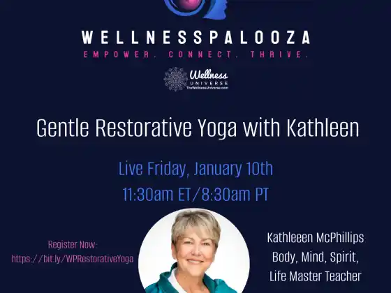 Wellnesspalooza 2025 Sanftes erholsames Yoga mit Kathleen McPhillips